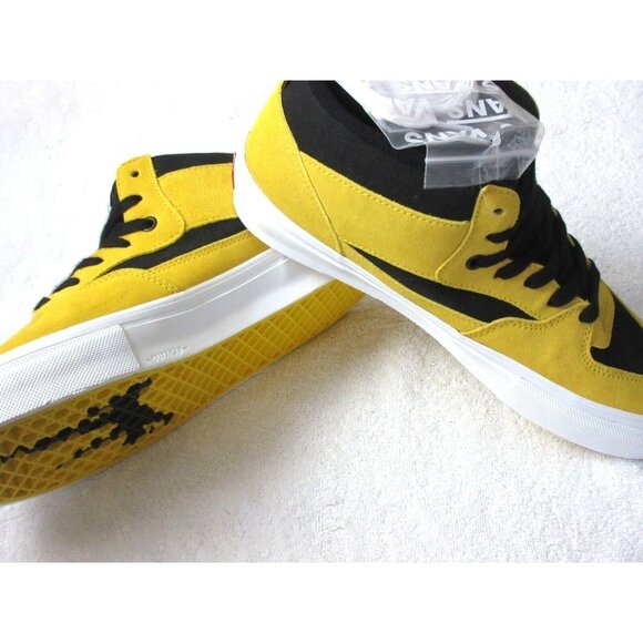 COPY - Vans x Bruce Lee Women's Skate Half Cab Black Yellow Suede Canvas shoes - Picture 5 of 6